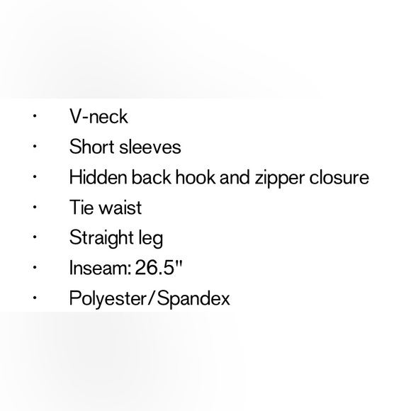 EXPRESS V-Neck Tie Waist Jumpsuit - Picture 3 of 5